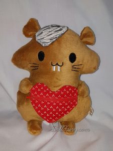 Hamster with a Heart Pouch Doll
