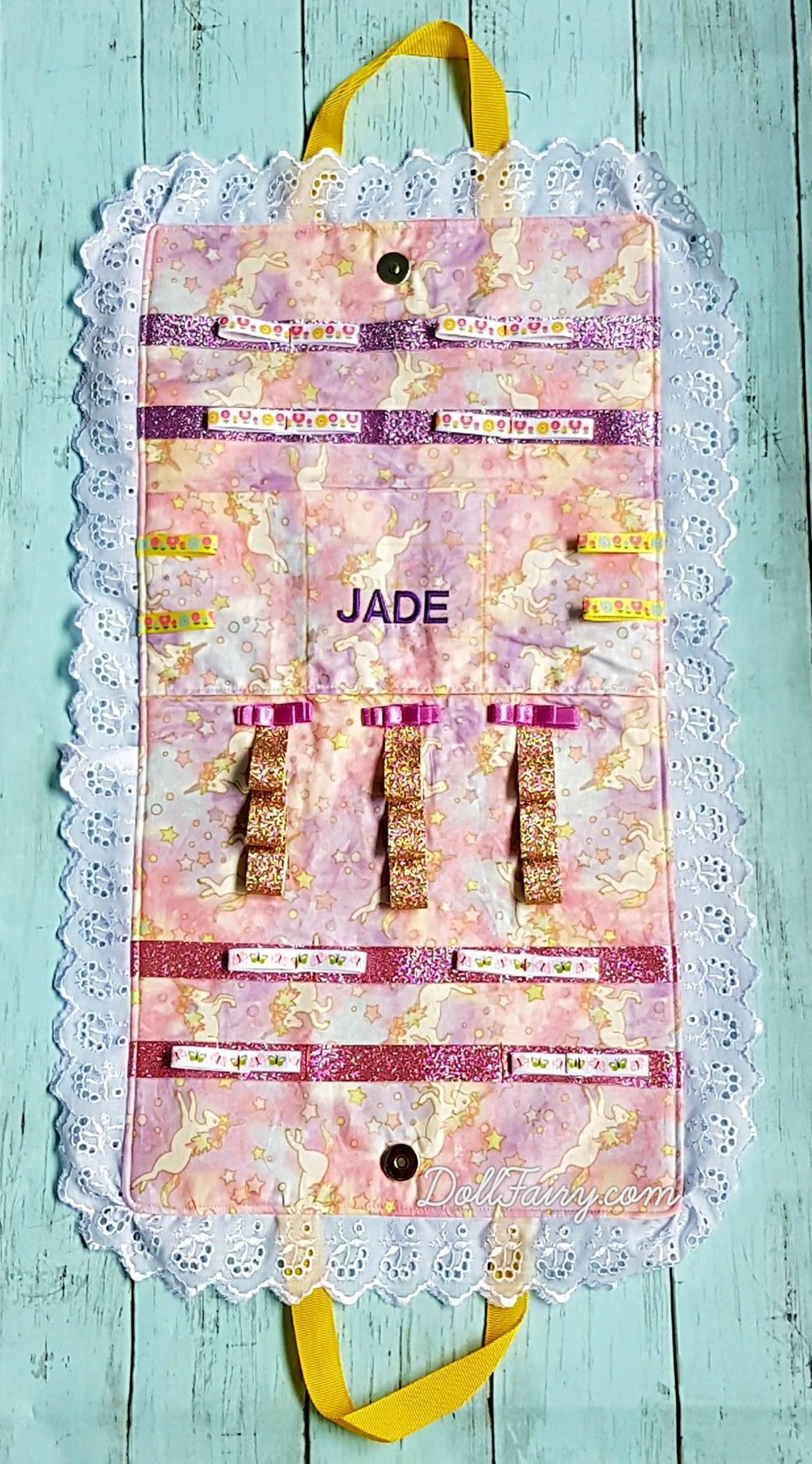Hair Accessories Organizer with Personalised Name For Jade