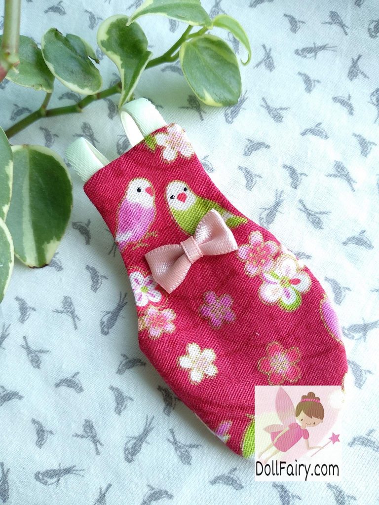 Pretty Lovebird Bird Diaper Flight Suit With Lovebirds Print