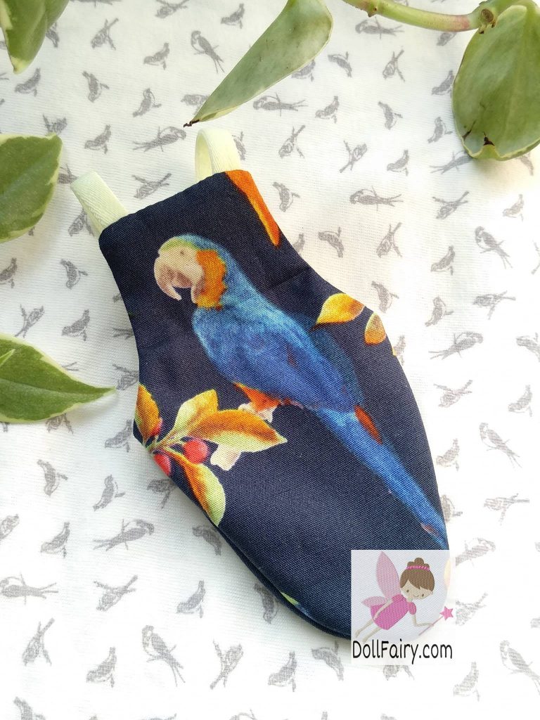 Macaw Print Bird Diaper Flight Suit