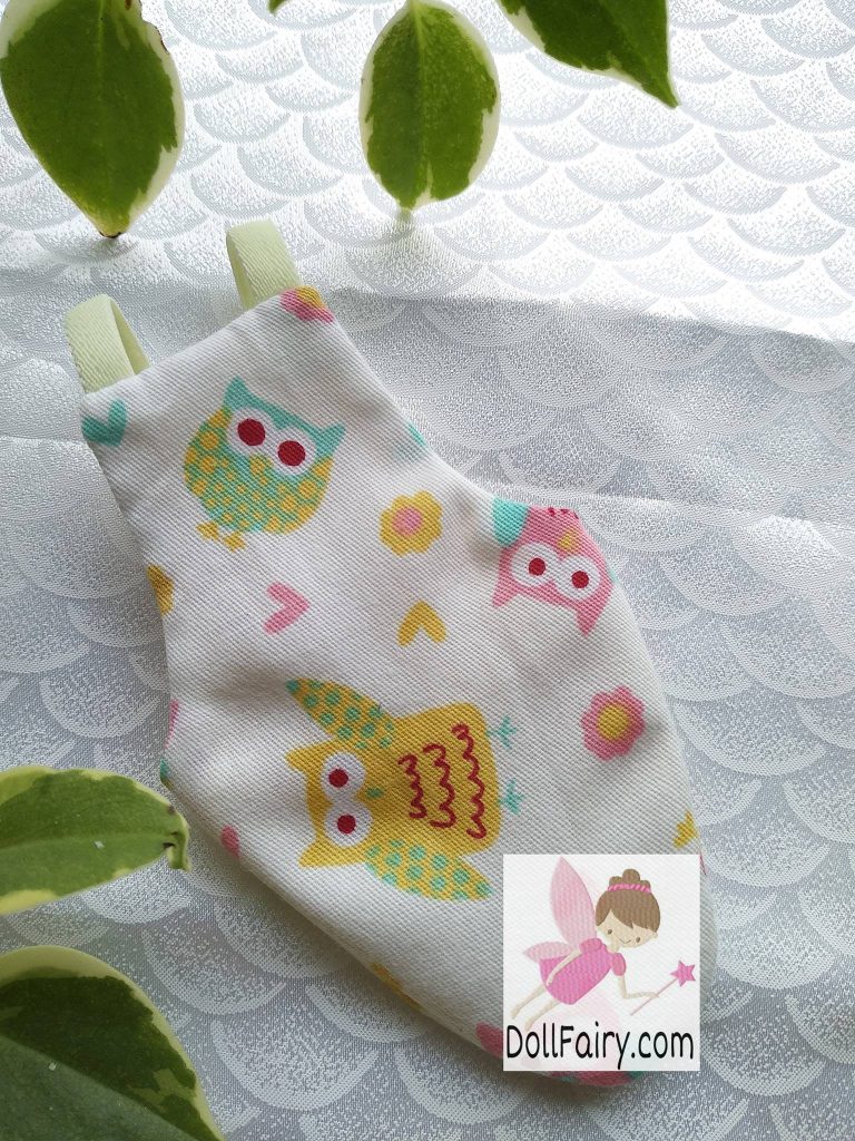 Green Cheek Conure Bird Diaper With Owl Print