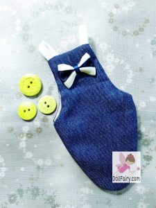 Cockatiel Denim Bird Diaper Flight Suit With Bow Tie