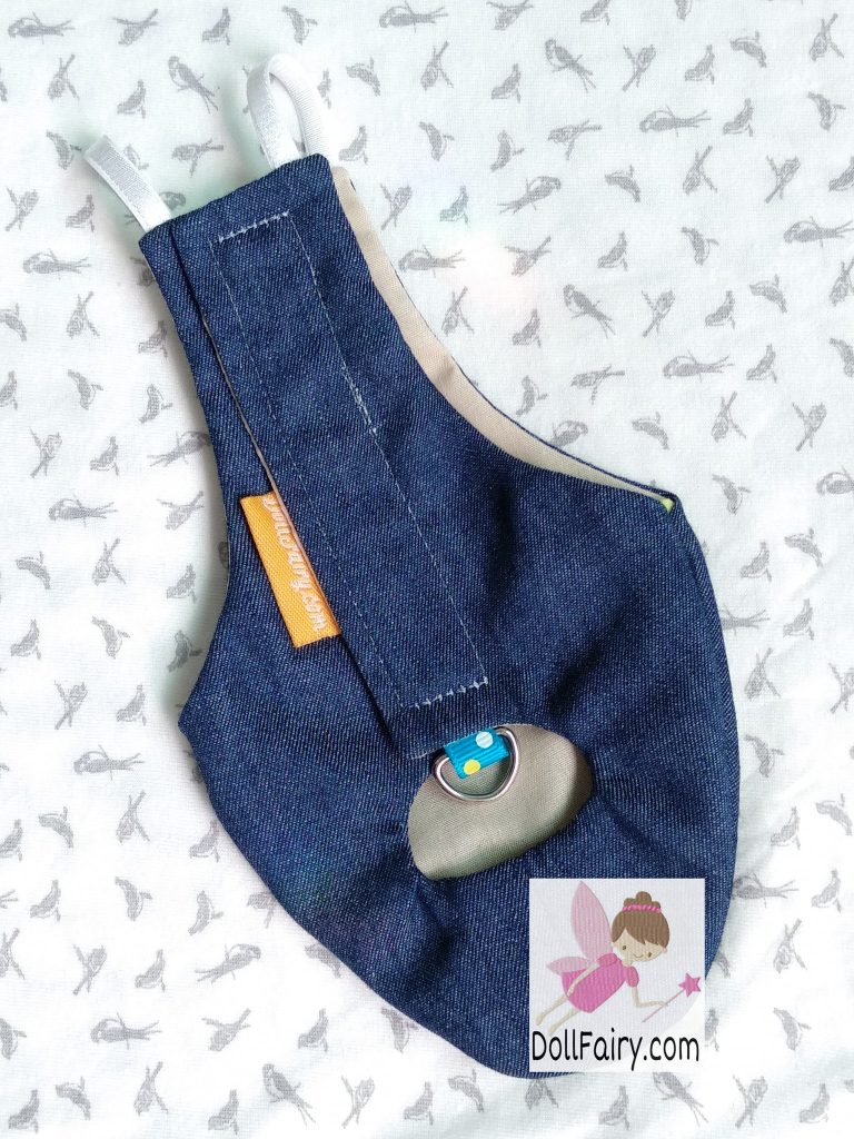 African Grey Denim Bird Diaper Flight Suit