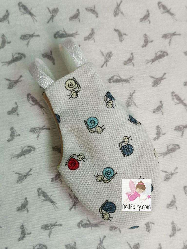 Snail Print Bird Diaper Flight Suit For Lovebird 