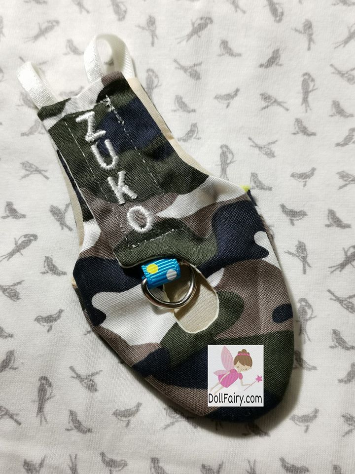 Zuko Green Cheek Conure Camouflage Bird Diaper Flight Suit