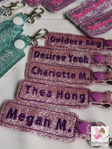 Personalised Glitter Tags