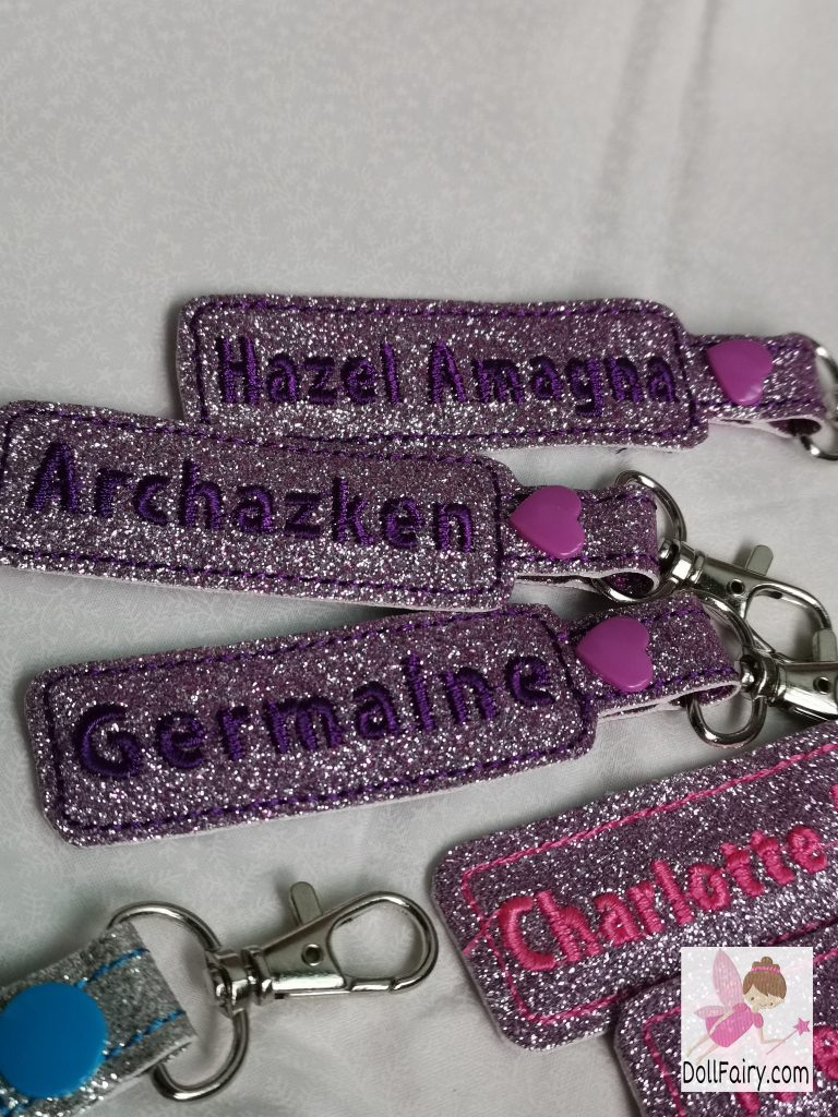 Personalised Glitter Tags