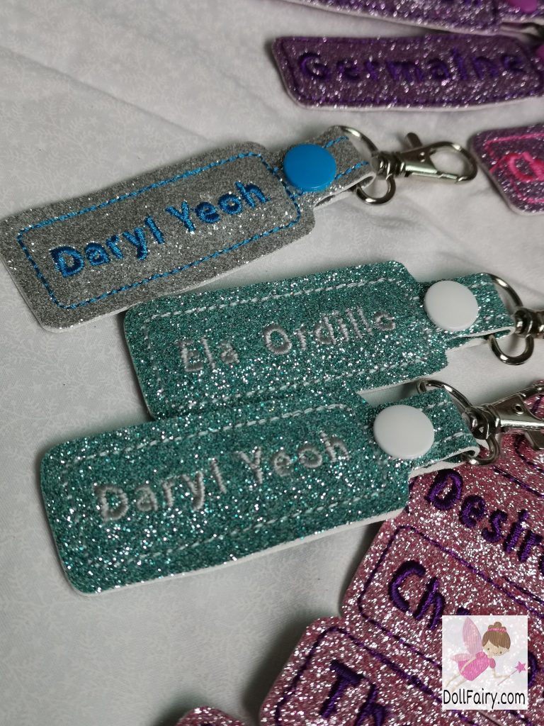 Personalised Glitter Tags