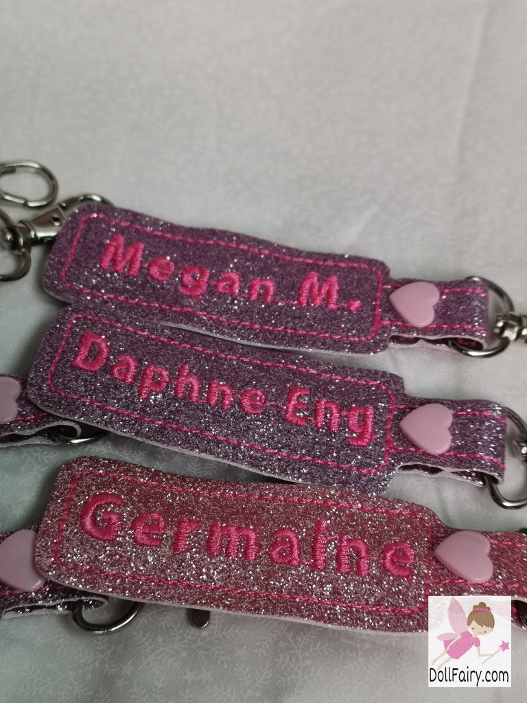 Personalised Glitter Tags
