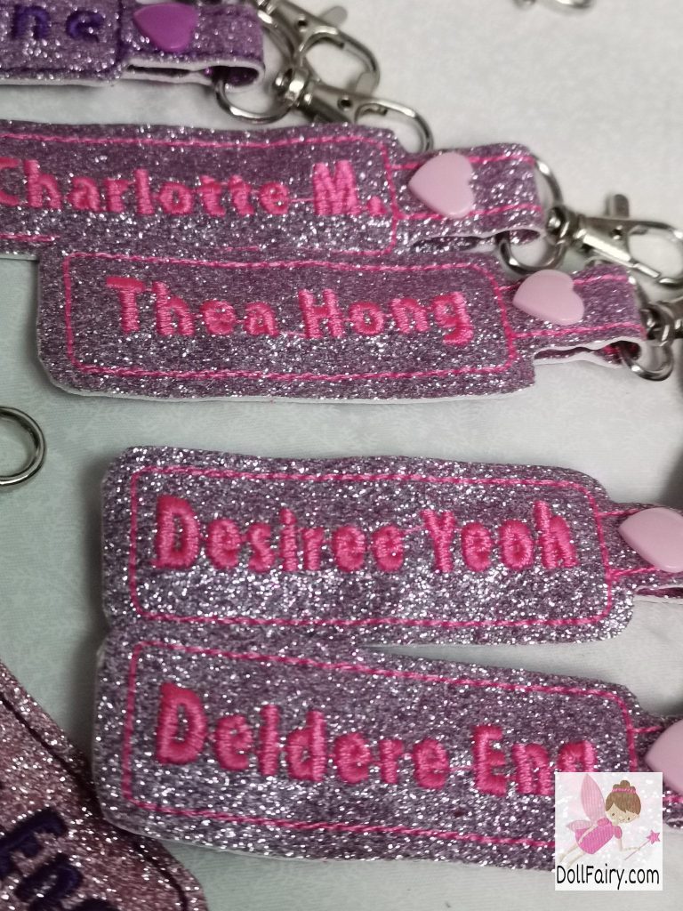 Personalised Glitter Tags