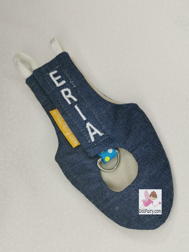 Erica Cockatiel Denim Bird Diaper Flight Suit