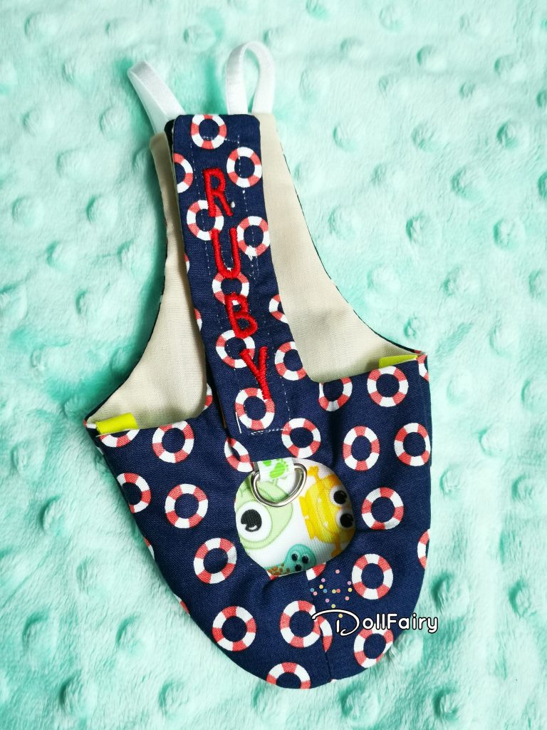 Galah Cockatoo Bird Diaper Flight Suit with Lifebuoy Print