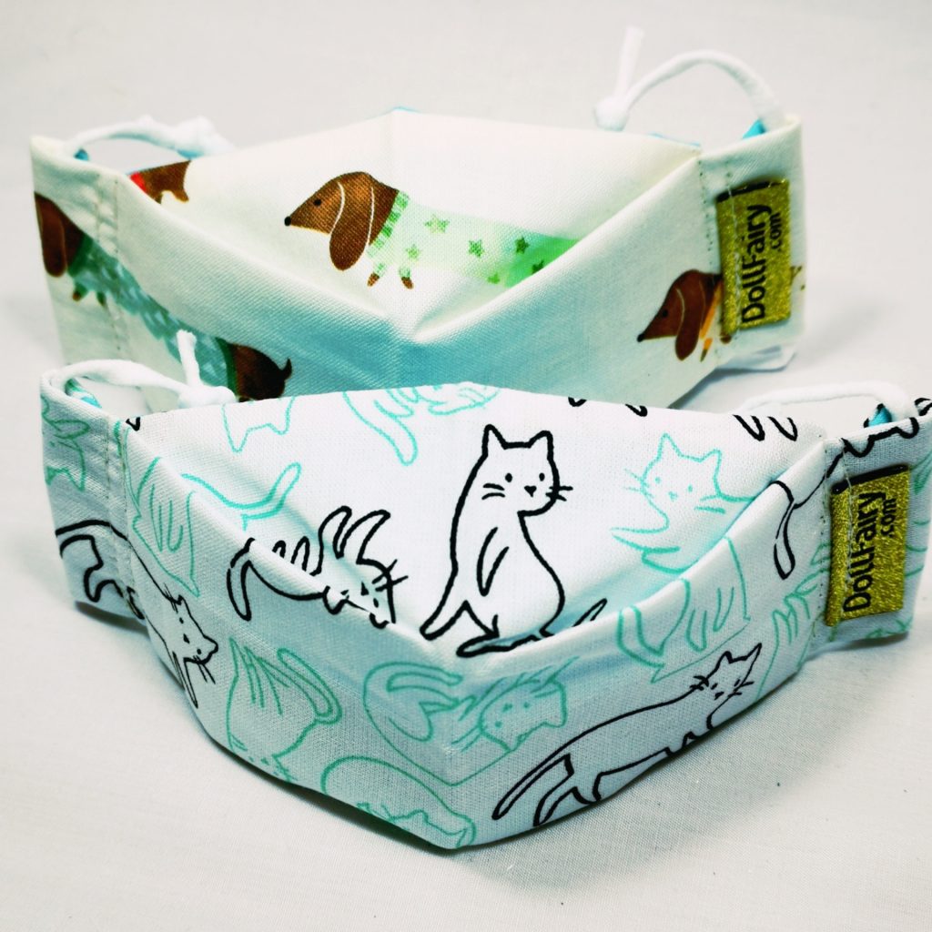 Cat And Dog Print Reusable Face Masks