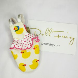 Cute Duckie Print Bird Diaper Flight Suit For Lovebird